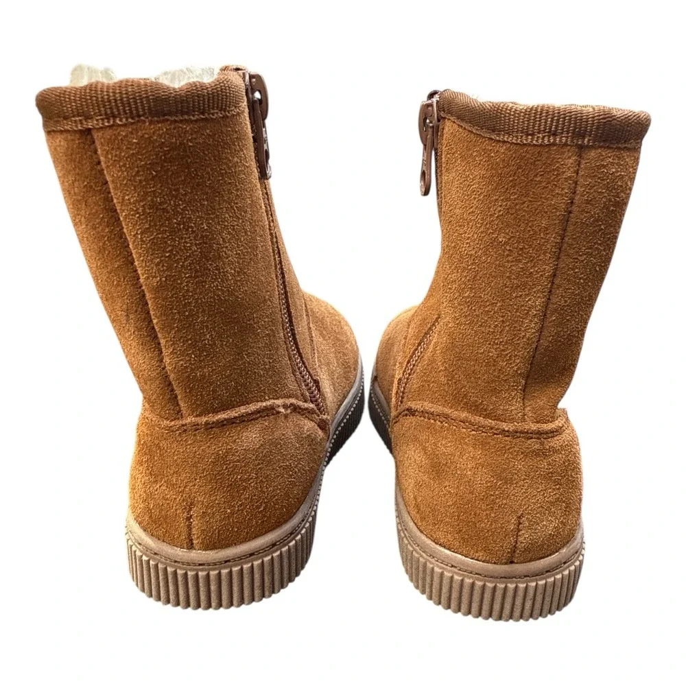 Cat & Jack Toddler Girls' Emily Suede Shearling Style Boots Winter Lined Size 6